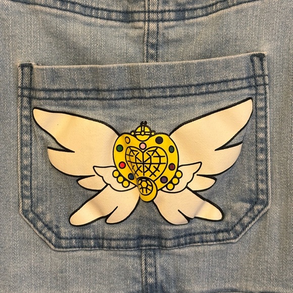 Hot Topic Sailor Moon Denim Overall Shorts Fashion Collection - Picture 4 of 7